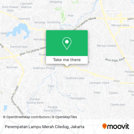 Perempatan Lampu Merah Ciledug map