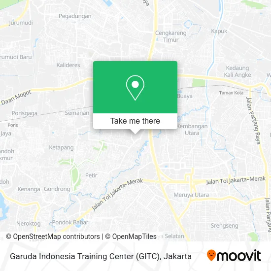 Garuda Indonesia Training Center (GITC) map