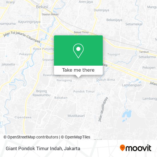 Giant Pondok Timur Indah map