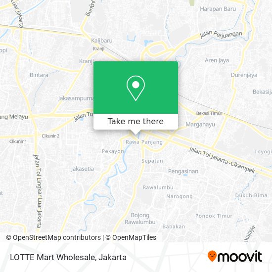 LOTTE Mart Wholesale map