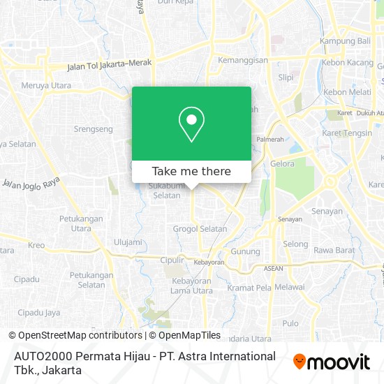 AUTO2000 Permata Hijau - PT. Astra International Tbk. map