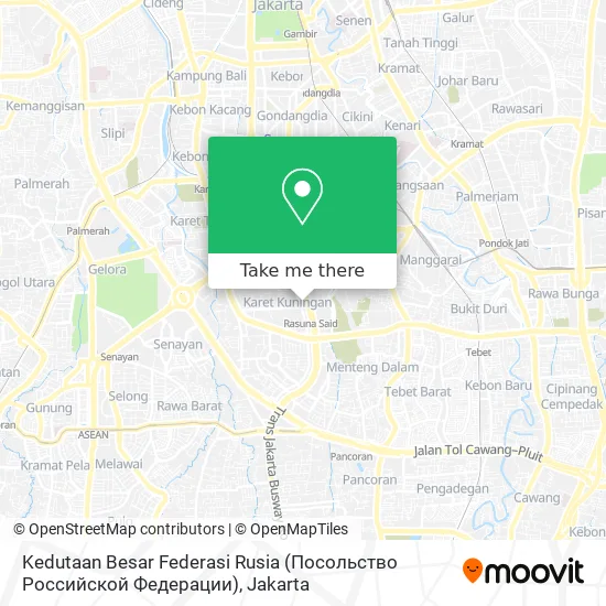 Kedutaan Besar Federasi Rusia (Посольство Российской Федерации) map