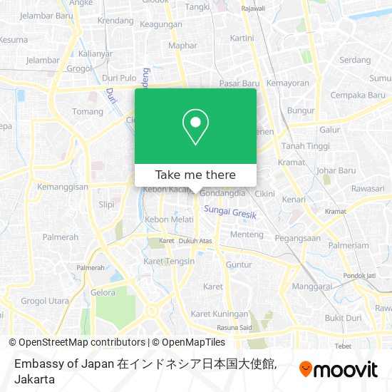 How To Get To Embassy Of Japan 在インドネシア日本国大使館 In Jakarta Pusat By Bus