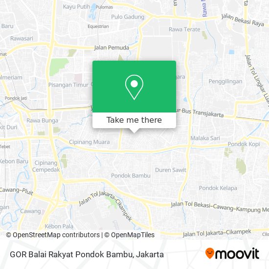 GOR Balai Rakyat Pondok Bambu map