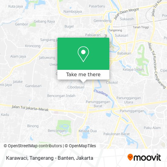 Karawaci, Tangerang - Banten map