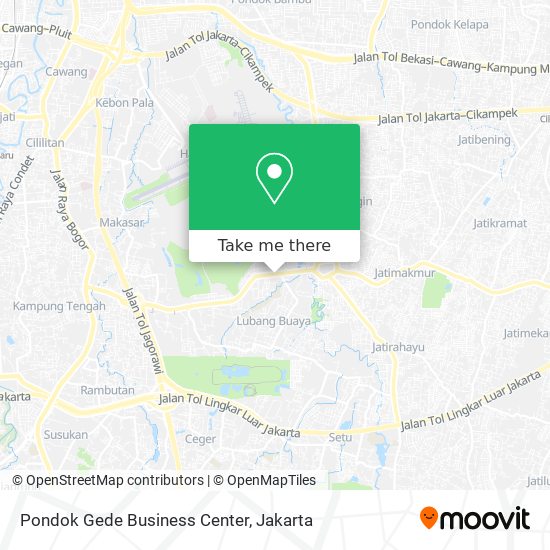Pondok Gede Business Center map