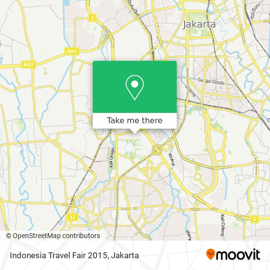 Indonesia Travel Fair 2015 map