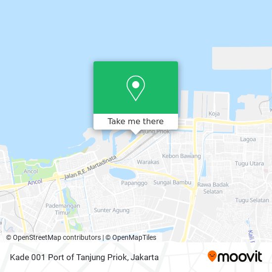 Kade 001 Port of Tanjung Priok map