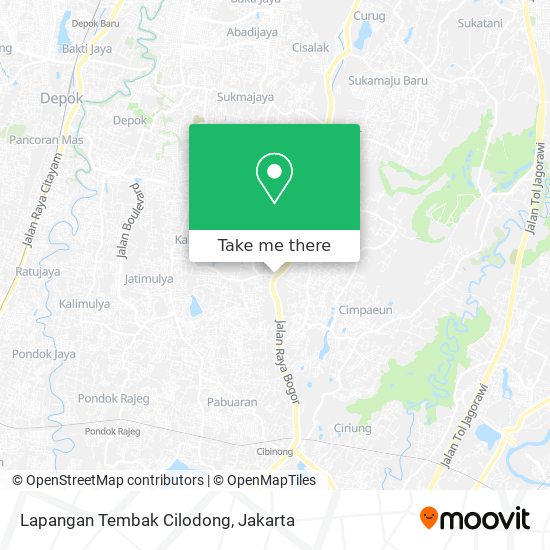 Lapangan Tembak Cilodong map