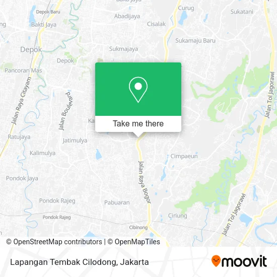 Lapangan Tembak Cilodong map