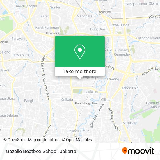 Gazelle Beatbox School map