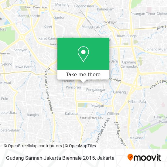 Gudang Sarinah-Jakarta Biennale 2015 map