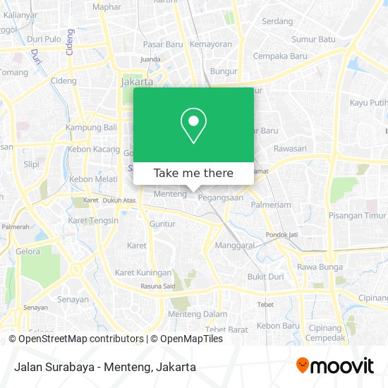 Jalan Surabaya - Menteng map