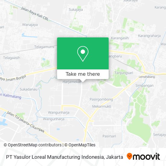 PT Yasulor Loreal Manufacturing Indonesia map