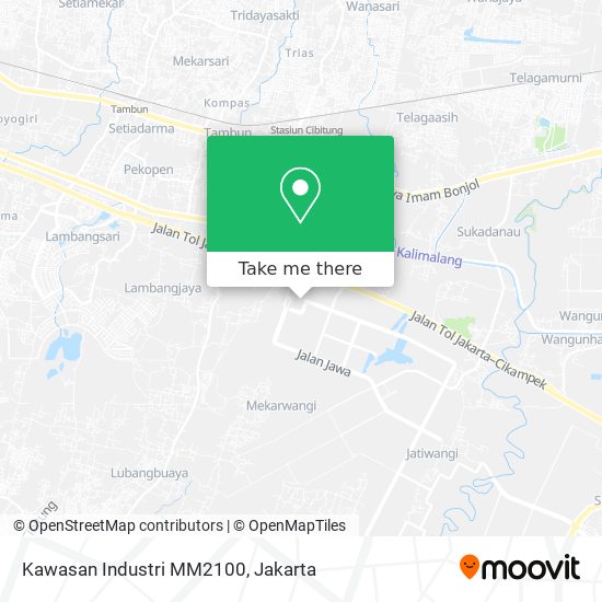 Kawasan Industri MM2100 map