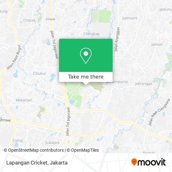 Lapangan Cricket map