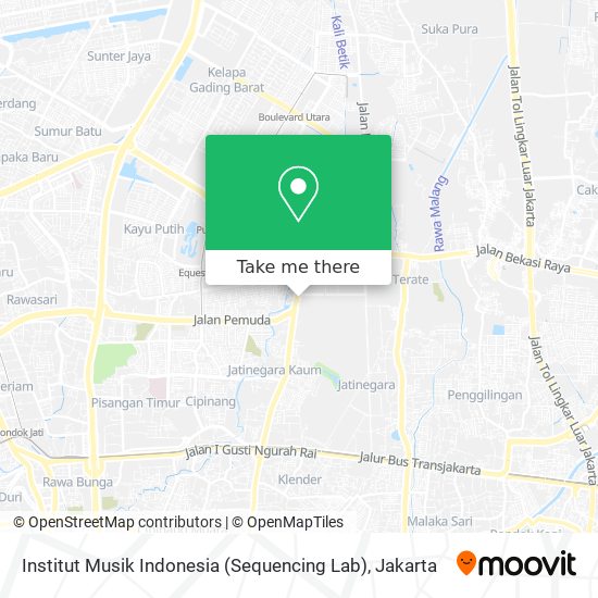 Institut Musik Indonesia (Sequencing Lab) map