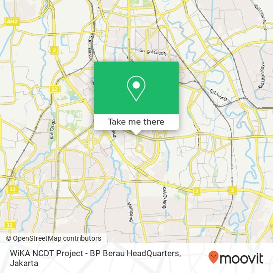 WiKA NCDT Project - BP Berau HeadQuarters map