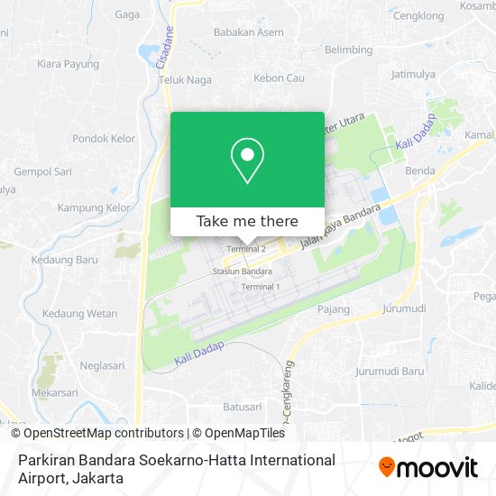 Parkiran Bandara Soekarno-Hatta International Airport map