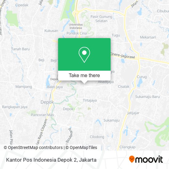 Kantor Pos Indonesia Depok 2 map