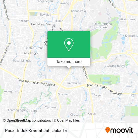Pasar Induk Kramat Jati map