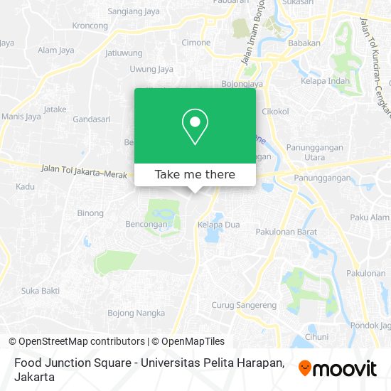 Food Junction Square - Universitas Pelita Harapan map