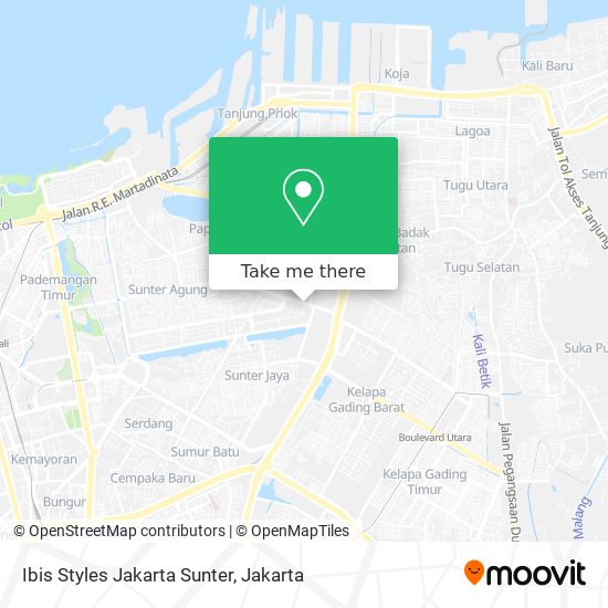 Ibis Styles Jakarta Sunter map