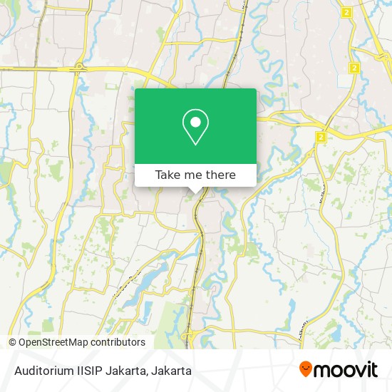 Auditorium IISIP Jakarta map
