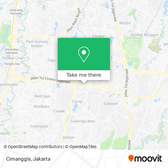 Cimanggis map