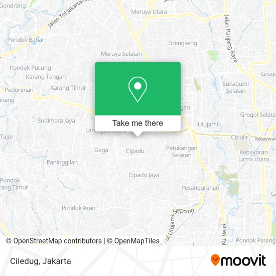 Ciledug map