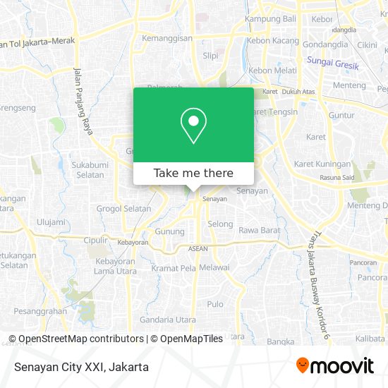 Senayan City XXI map