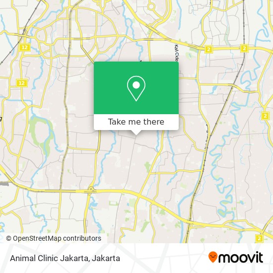 Animal Clinic Jakarta map