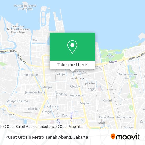 Pusat Grosis Metro Tanah Abang map