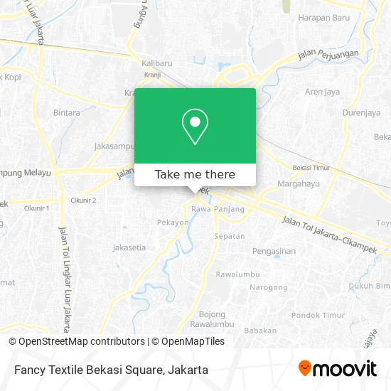 Fancy Textile Bekasi Square map