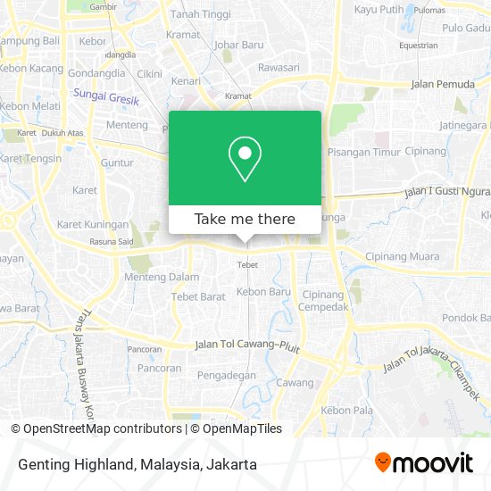 Genting Highland, Malaysia map