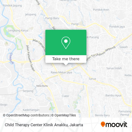 Child Therapy Center Klinik Anakku map
