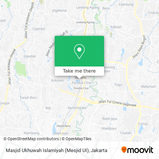 Masjid Ukhuwah Islamiyah (Mesjid UI) map