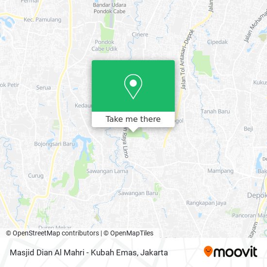 Masjid Dian Al Mahri - Kubah Emas map