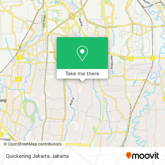 Quickening Jakarta map