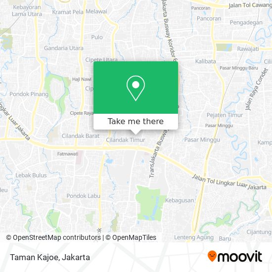 Taman Kajoe map