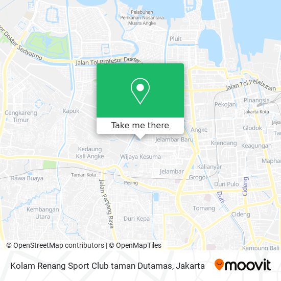 Kolam Renang Sport Club taman Dutamas map