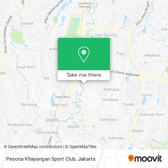 Pesona Khayangan Sport Club map