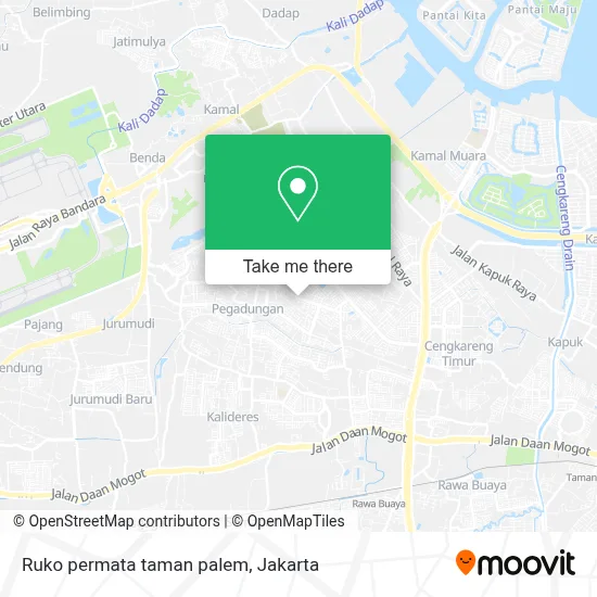 Ruko permata taman palem map