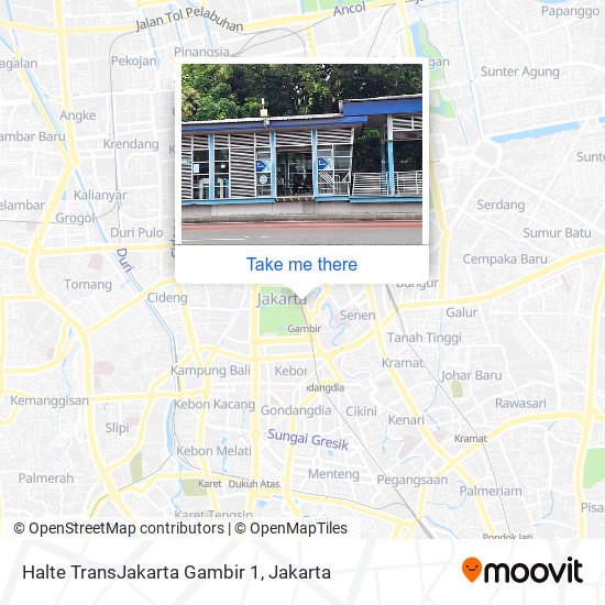 Halte TransJakarta Gambir 1 map