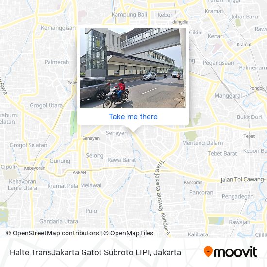 Halte TransJakarta Gatot Subroto LIPI map