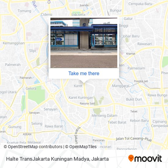 Halte TransJakarta Kuningan Madya map