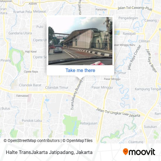 Halte TransJakarta Jatipadang map