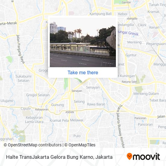 Halte TransJakarta Gelora Bung Karno map