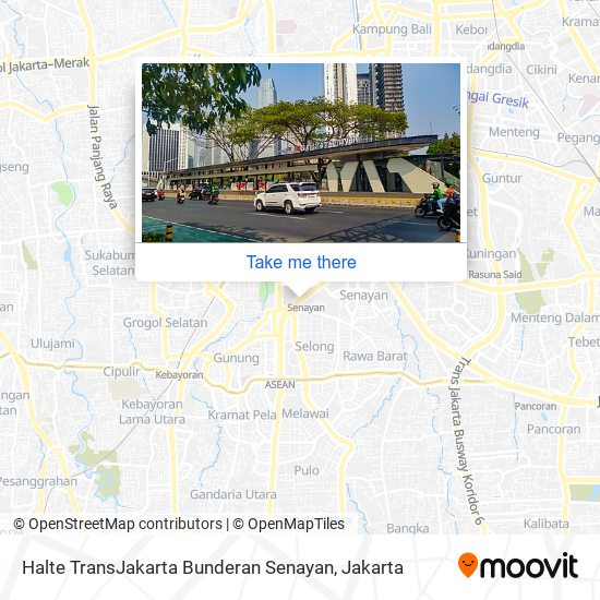Halte TransJakarta Bunderan Senayan map