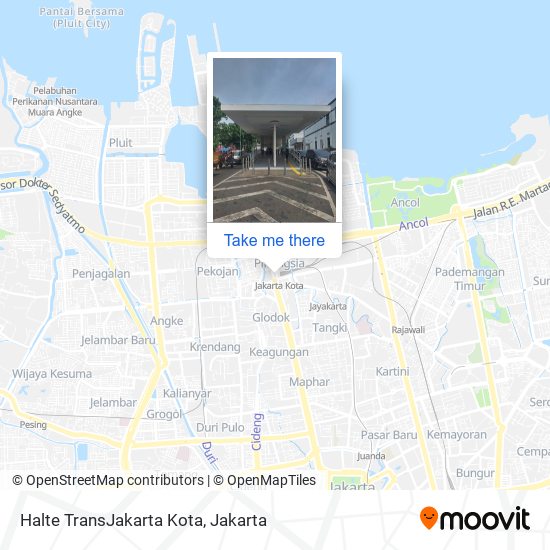 Halte TransJakarta Kota map